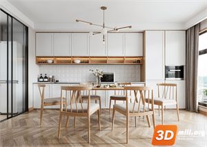 Dining Table Set Skp Files